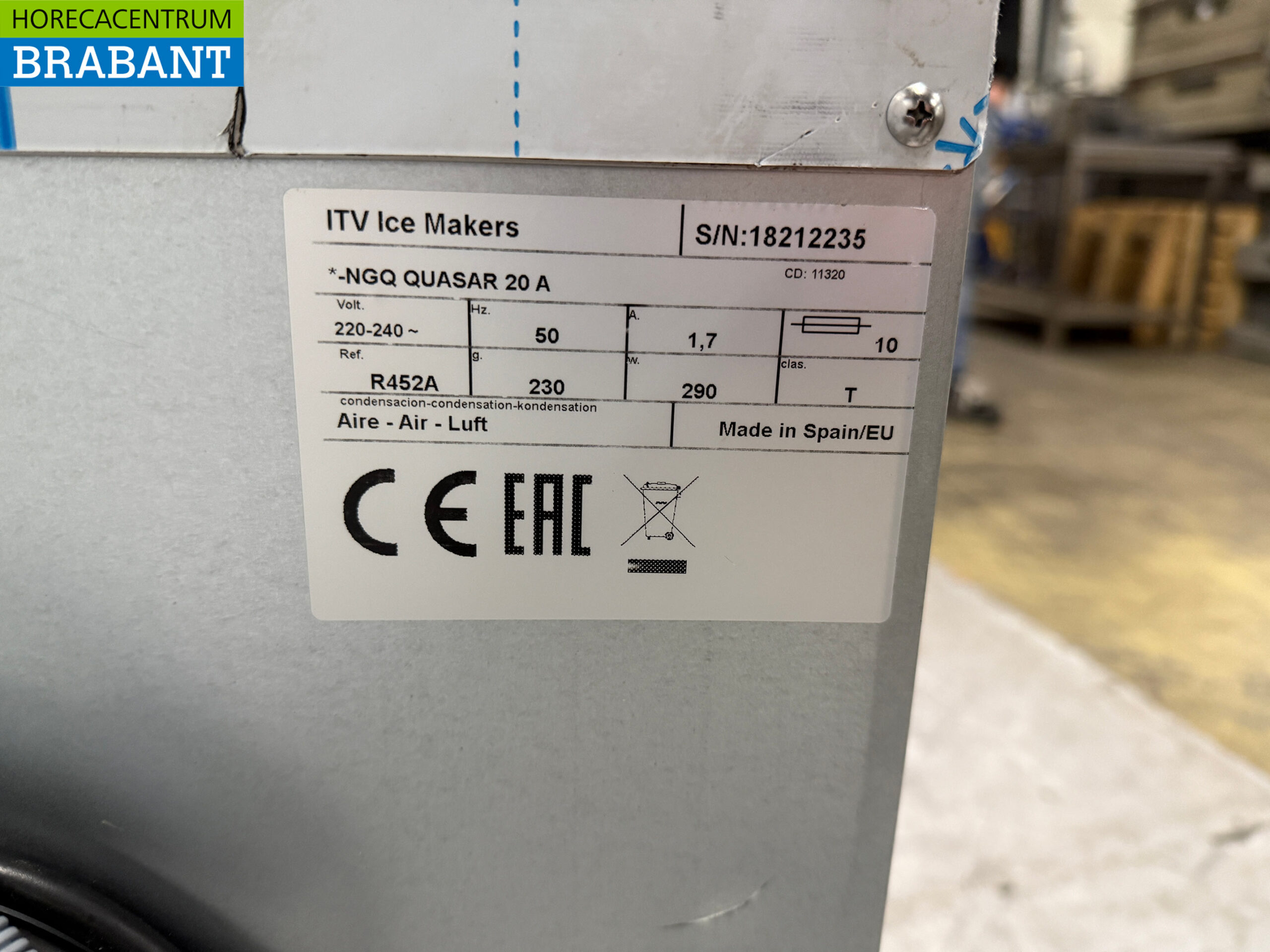 Stainless steel ITV Ice cube machine 25 kg/24h bunker 6 kilos 230V Horeca - Image 5