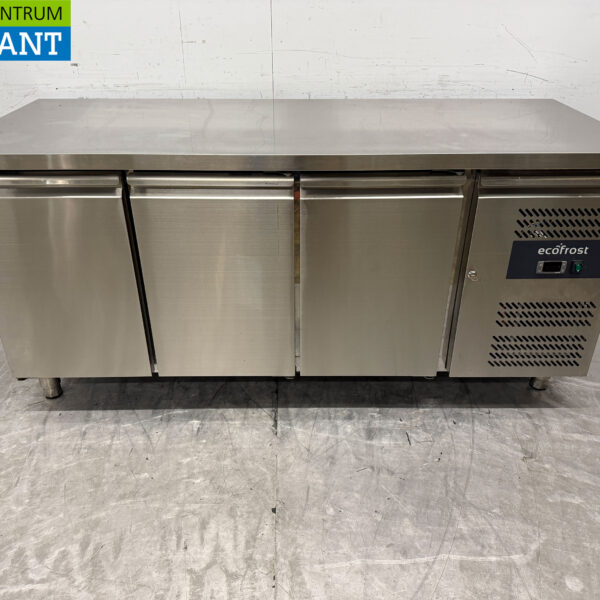 Stainless steel Ecofrost Refrigerated Workbench 3 doors 179,5 cm 230V Horeca