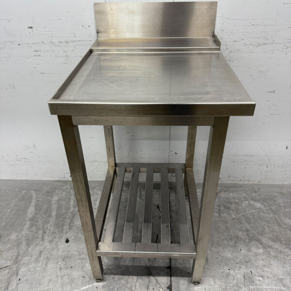 Stainless steel Drainage table tbv pass through dishwasher 56 cm Horeca