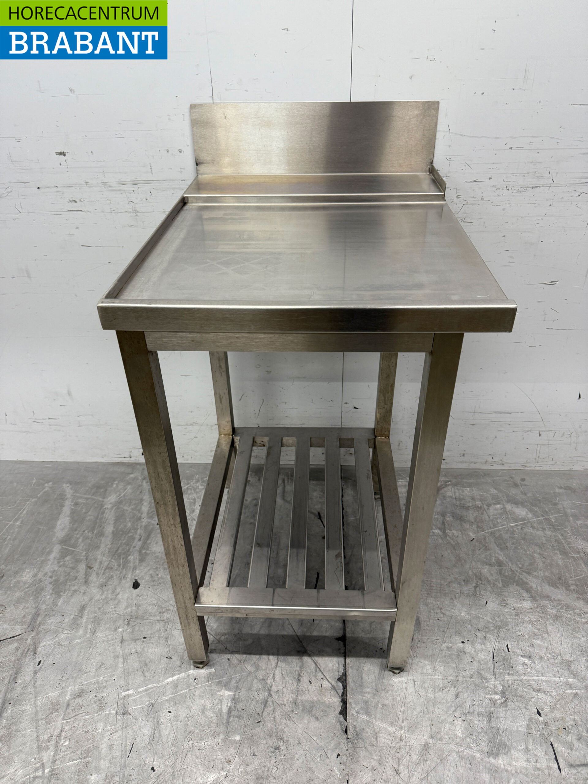 Stainless steel Drainage table tbv pass through dishwasher 56 cm Horeca