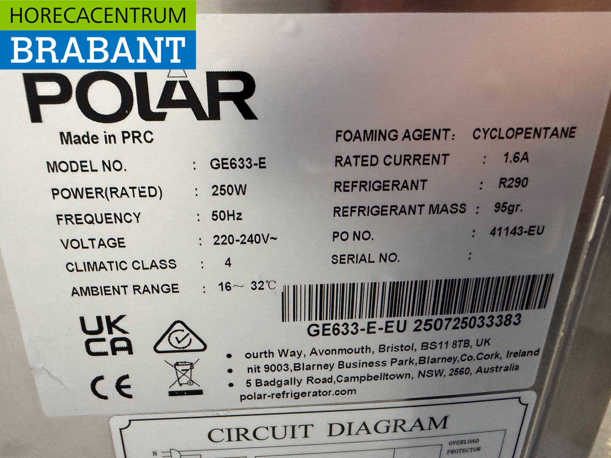 Polar GE633 Mobile beer cooler keg cooler beer tap with double tap and accessories 230V Catering - Image 5