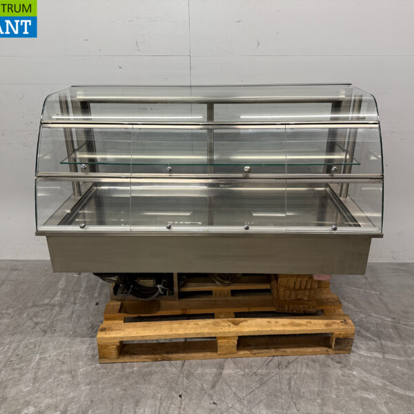Stainless steel Nordcap Built-in Refrigerated Display Case 145 cm 230V Catering