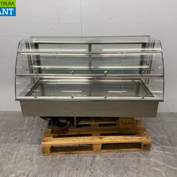 Stainless steel Nordcap Built-in Refrigerated Display Case 145 cm 230V Catering