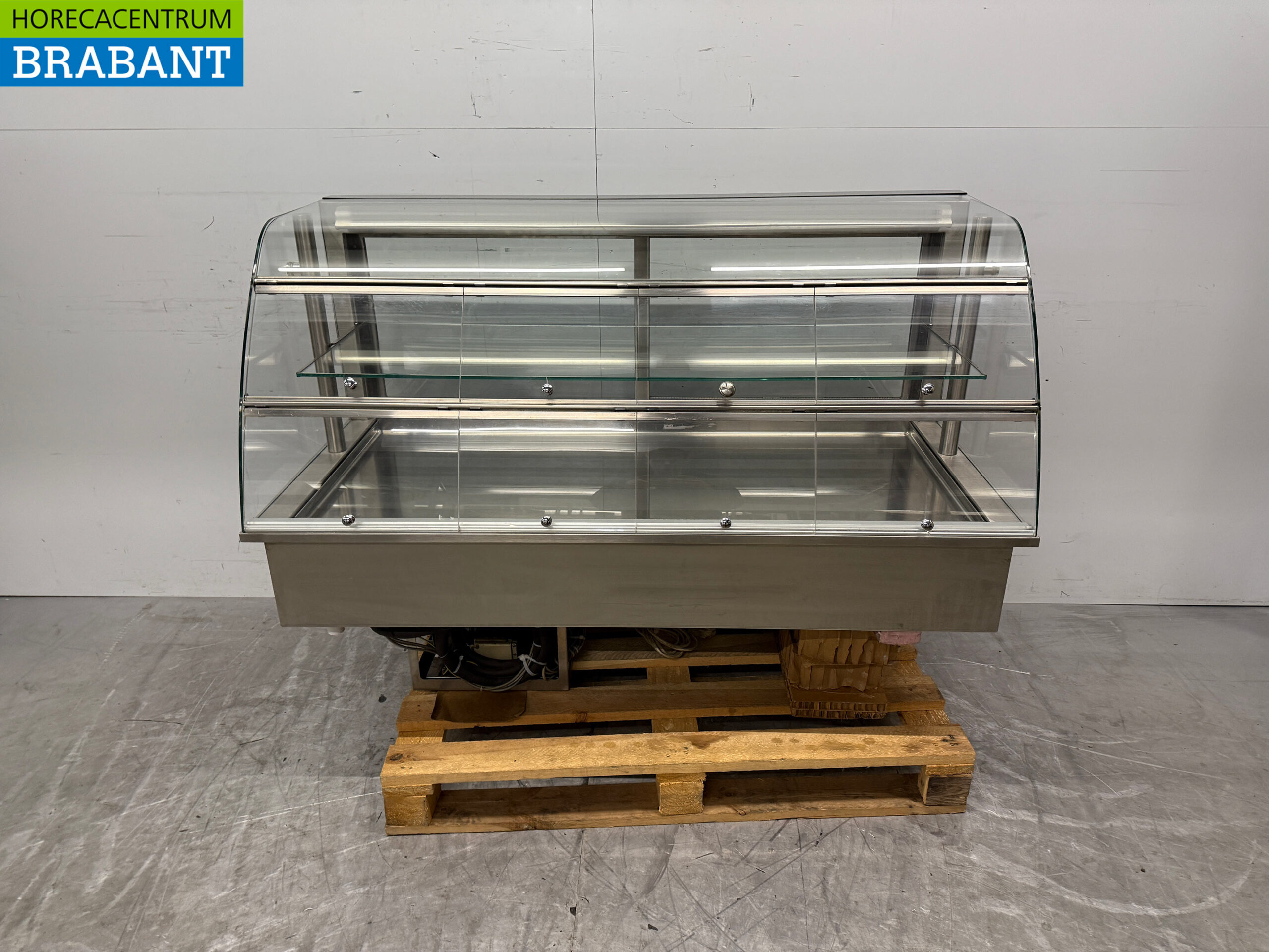Stainless steel Nordcap Built-in Refrigerated Display Case 145 cm 230V Catering