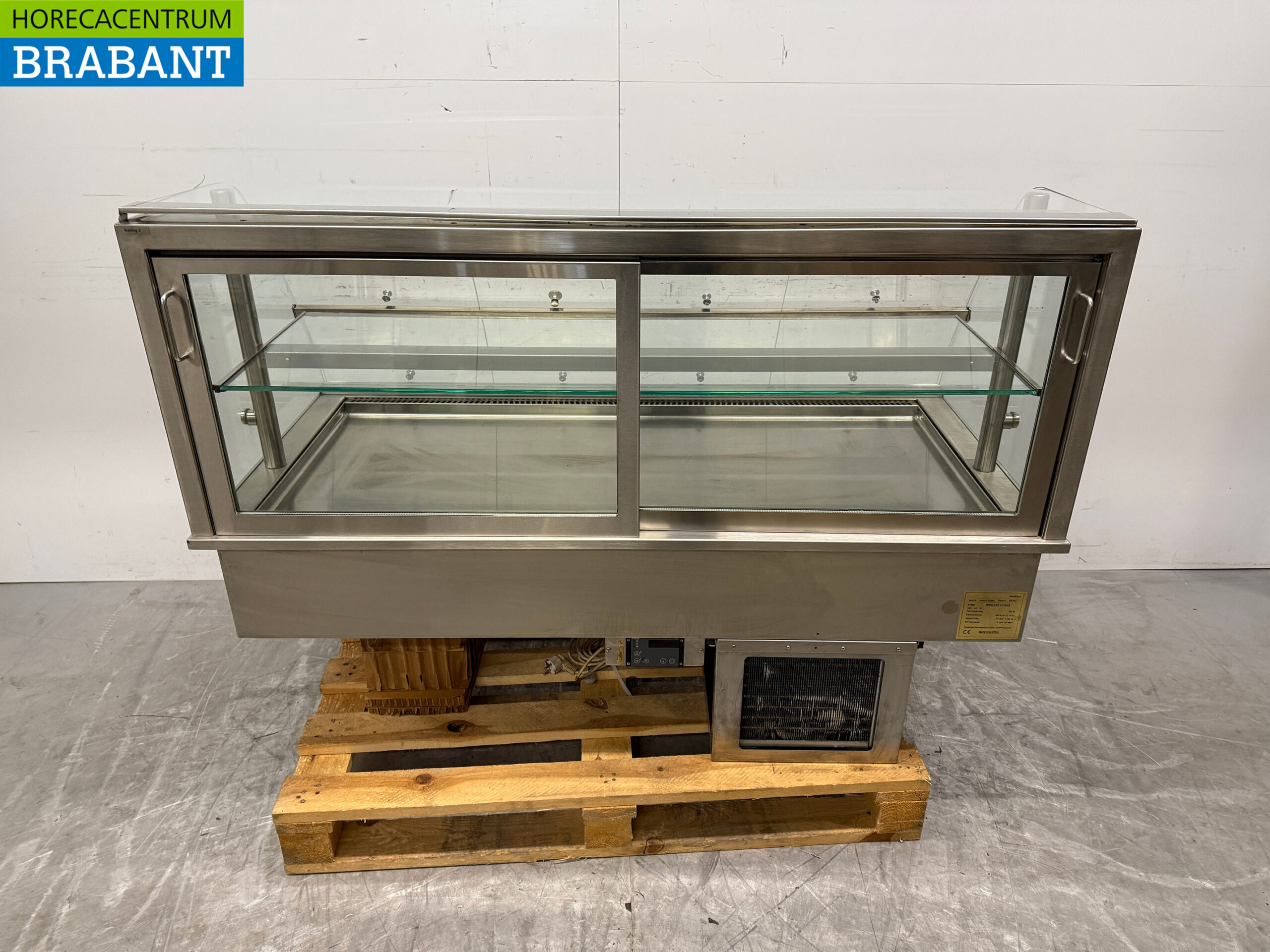 Stainless steel Nordcap Built-in Refrigerated Display Case 145 cm 230V Catering - Image 4