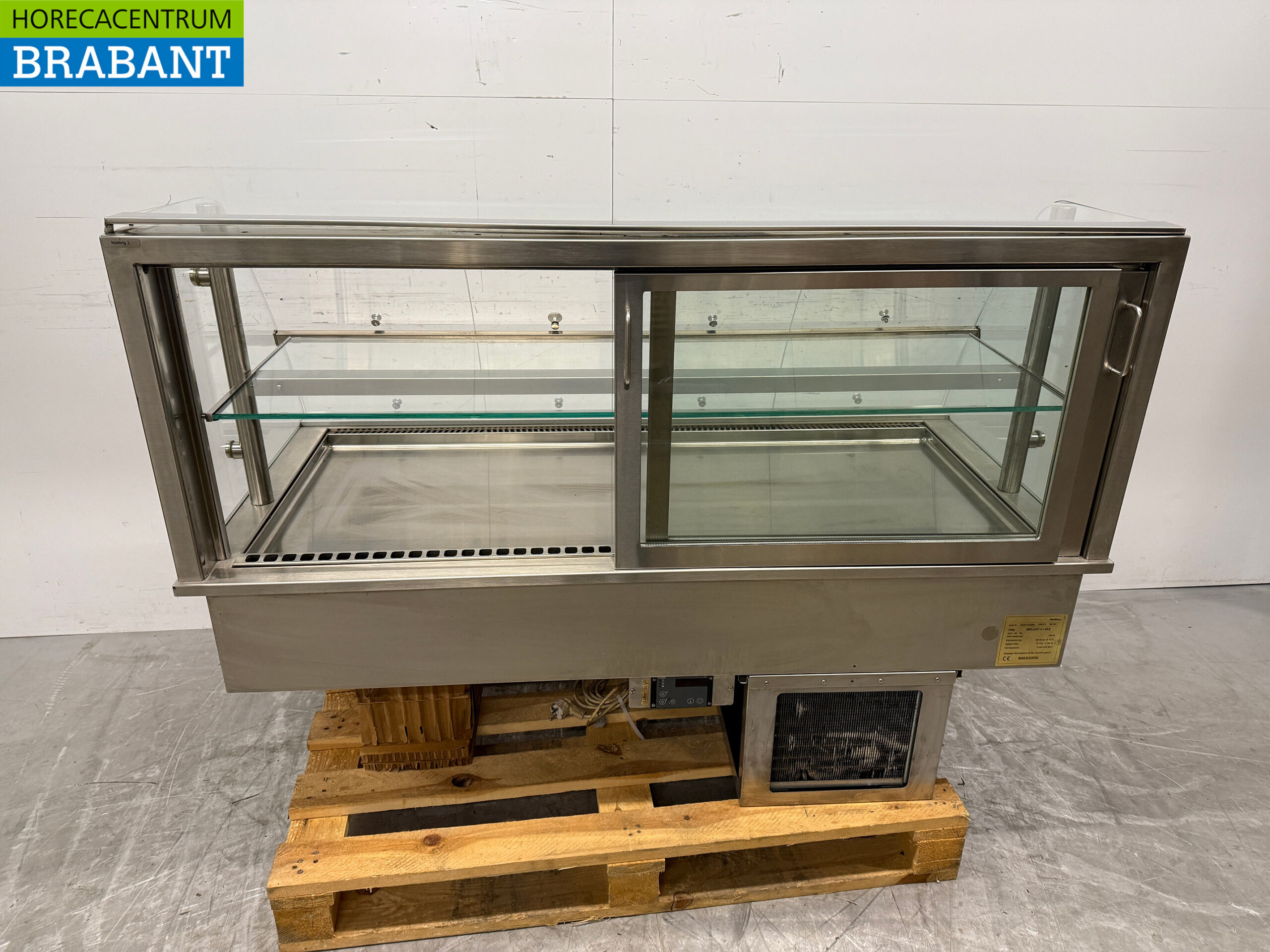 Stainless steel Nordcap Built-in Refrigerated Display Case 145 cm 230V Catering - Image 5