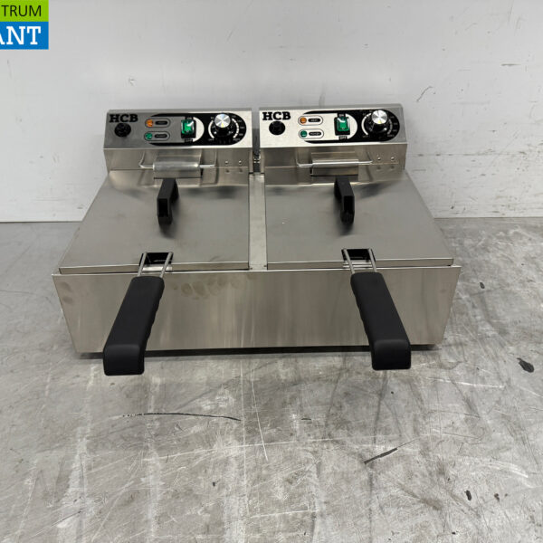 Stainless steel Double Fryer Fryer 2 x 6 liters 2 x 230V Catering
