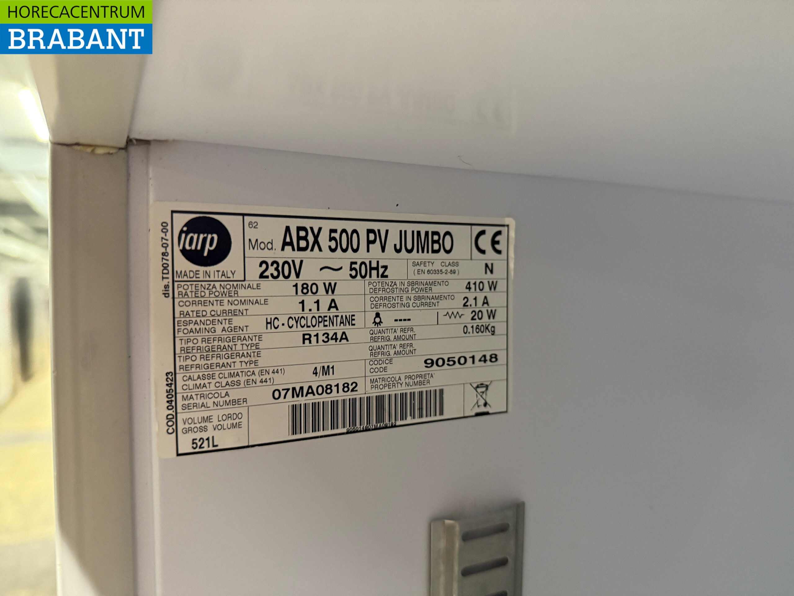 Stainless steel Jumbo Refrigerator 521 liters 230V Catering - Image 5