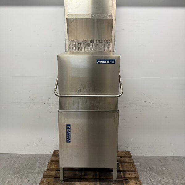 Stainless steel Rhima WD-7 WD 7 Sliding dishwasher 400V Catering