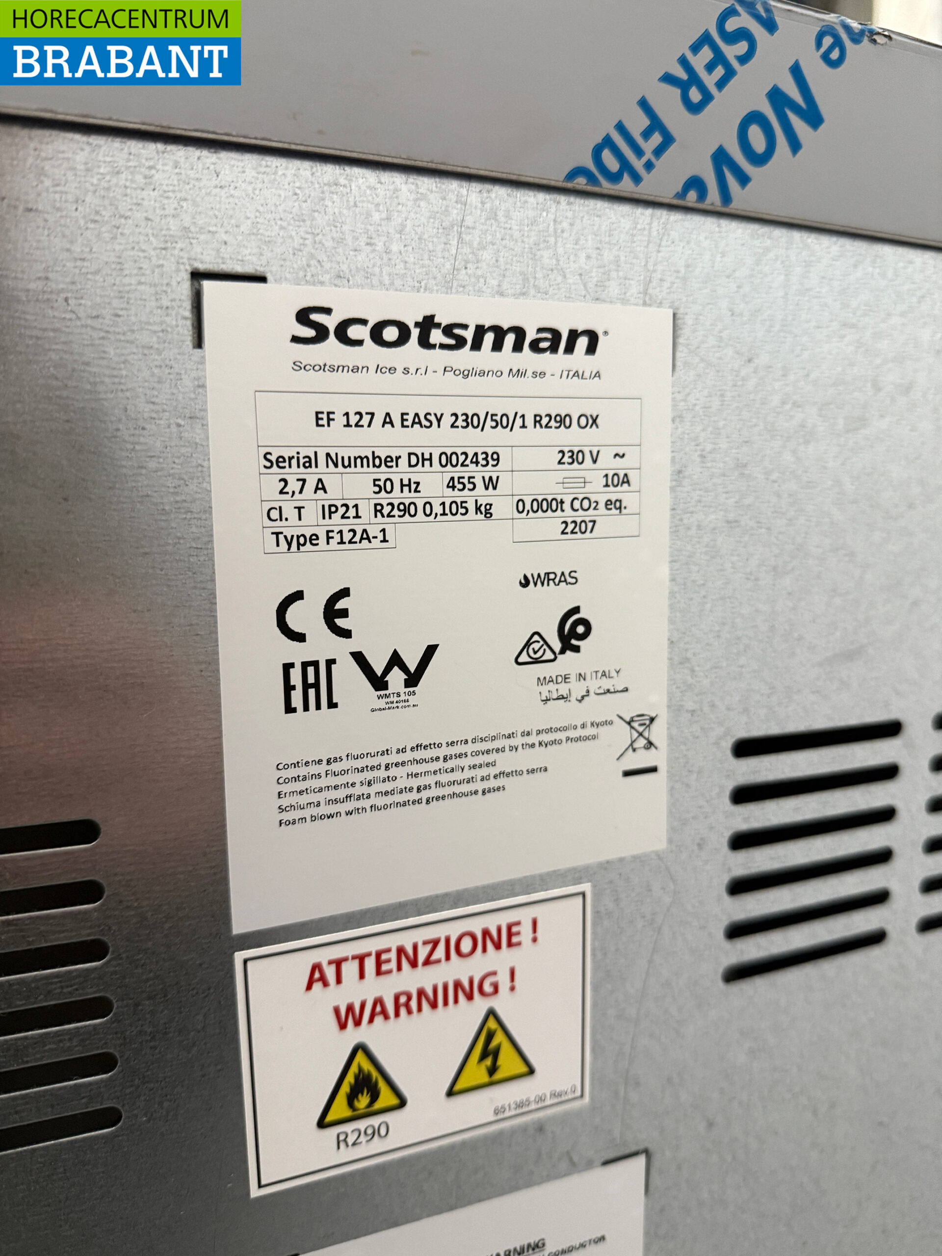 Stainless steel Scotsman Peeling ice machine 127 kg per day 40 kg bunker 230V Horeca - Image 5