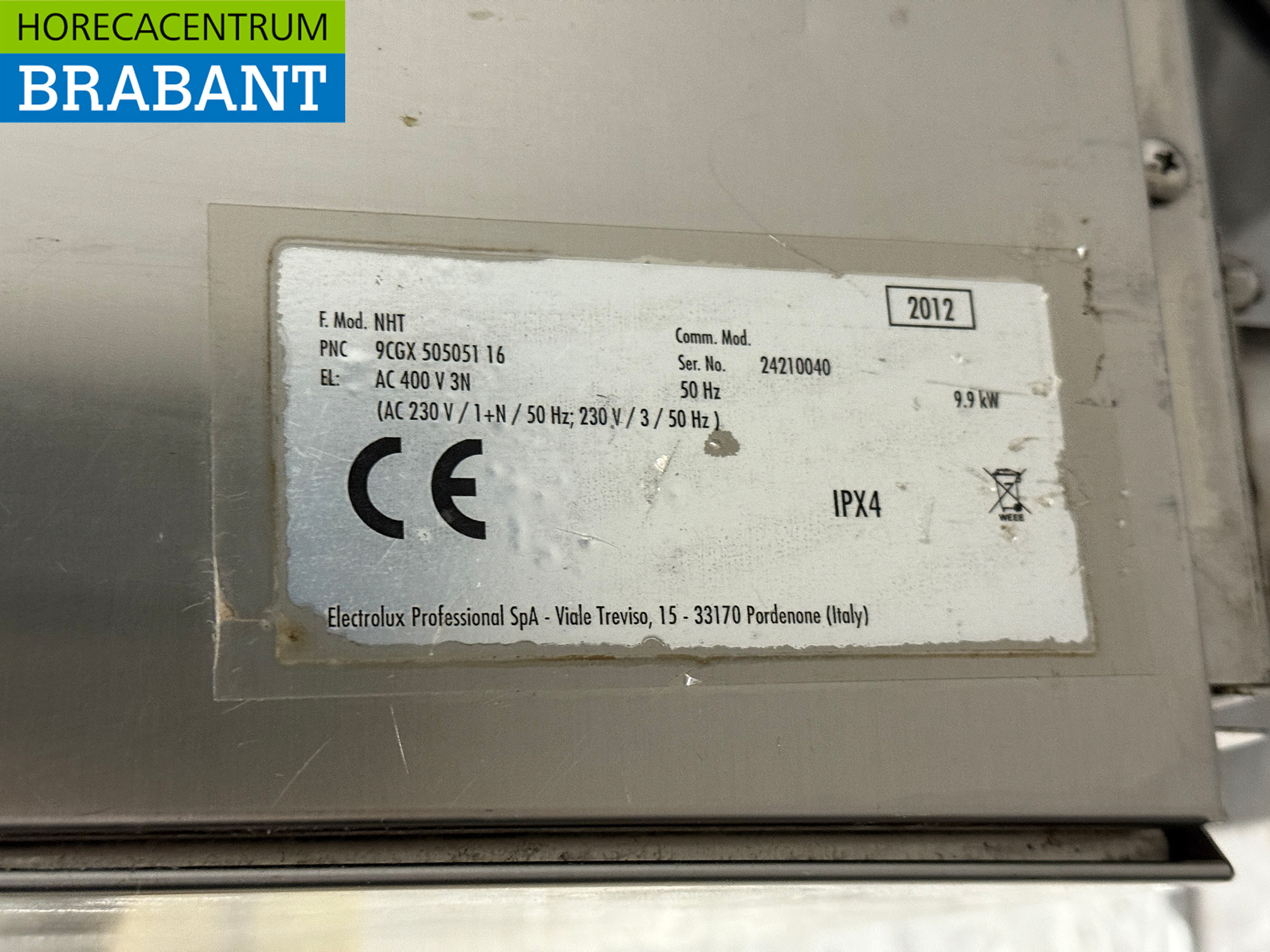 Stainless steel Zanussi Sliding dishwasher 400V Catering - Image 7