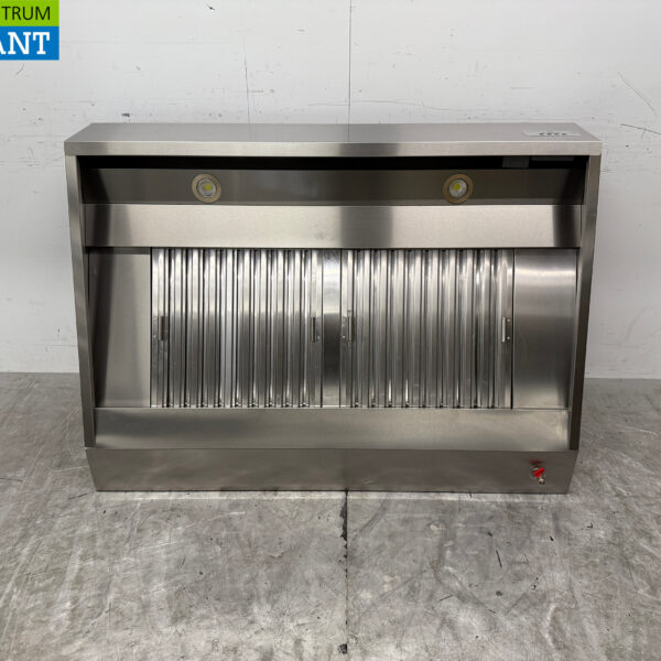 Stainless steel extractor hood fume hood Premium-line motor 1500 cubic feet oblique model 140 cm 230V Horeca