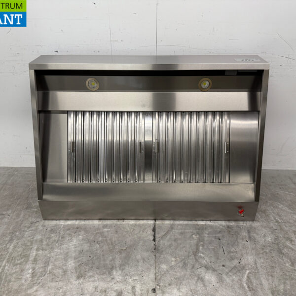 Stainless steel extractor hood fume hood Premium-line motor 1500 cubic feet oblique model 140 cm 230V Horeca