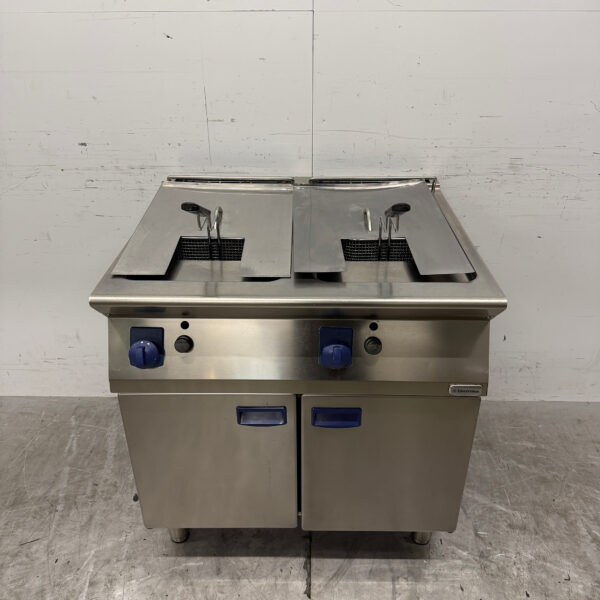 Stainless steel Electrolux Double Fryer 2 x 7 liter GAS Catering