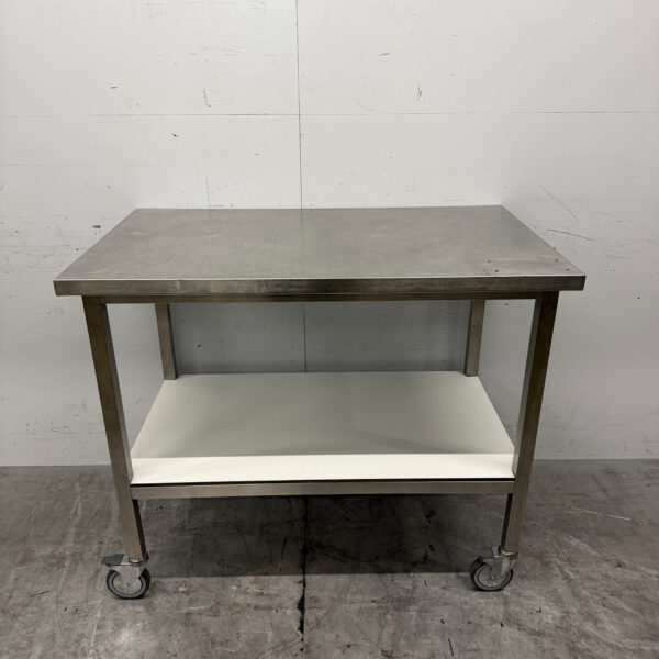 Stainless Steel Mobile Worktable 120 x 70 x 101.5 cm Catering