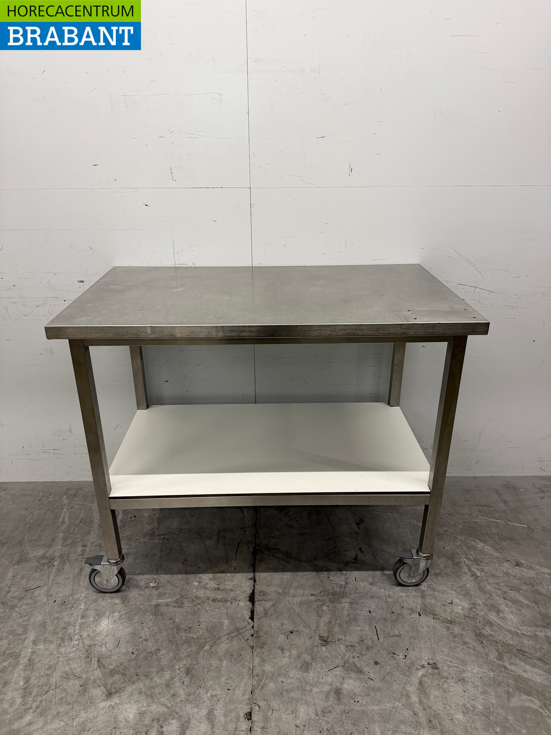 Stainless Steel Mobile Worktable 120 x 70 x 101.5 cm Catering
