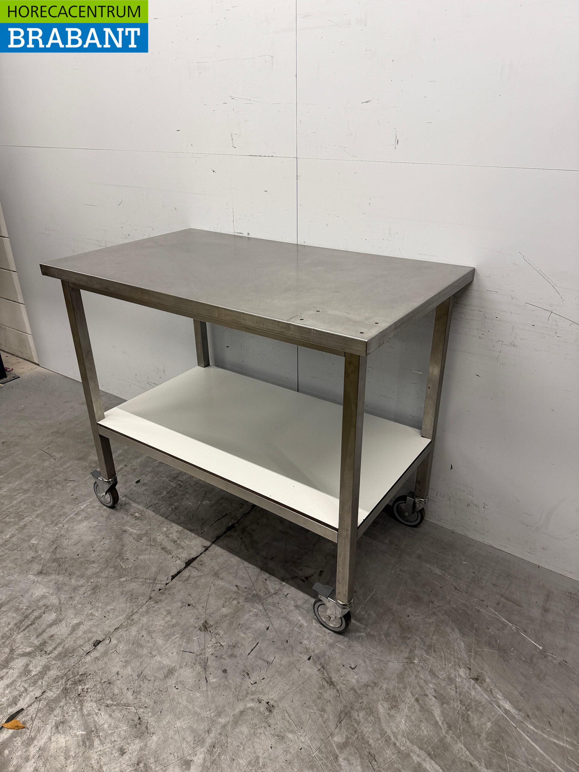 Stainless Steel Mobile Worktable 120 x 70 x 101.5 cm Catering - Image 2
