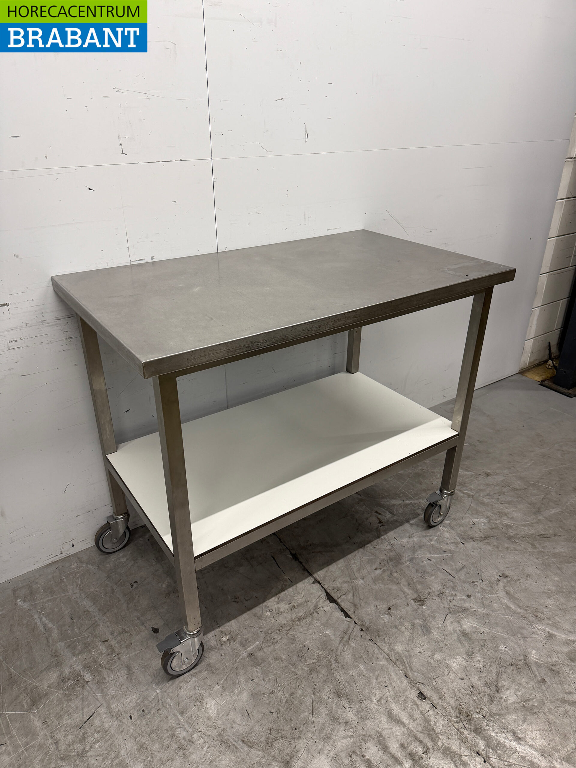 Stainless Steel Mobile Worktable 120 x 70 x 101.5 cm Catering - Image 3