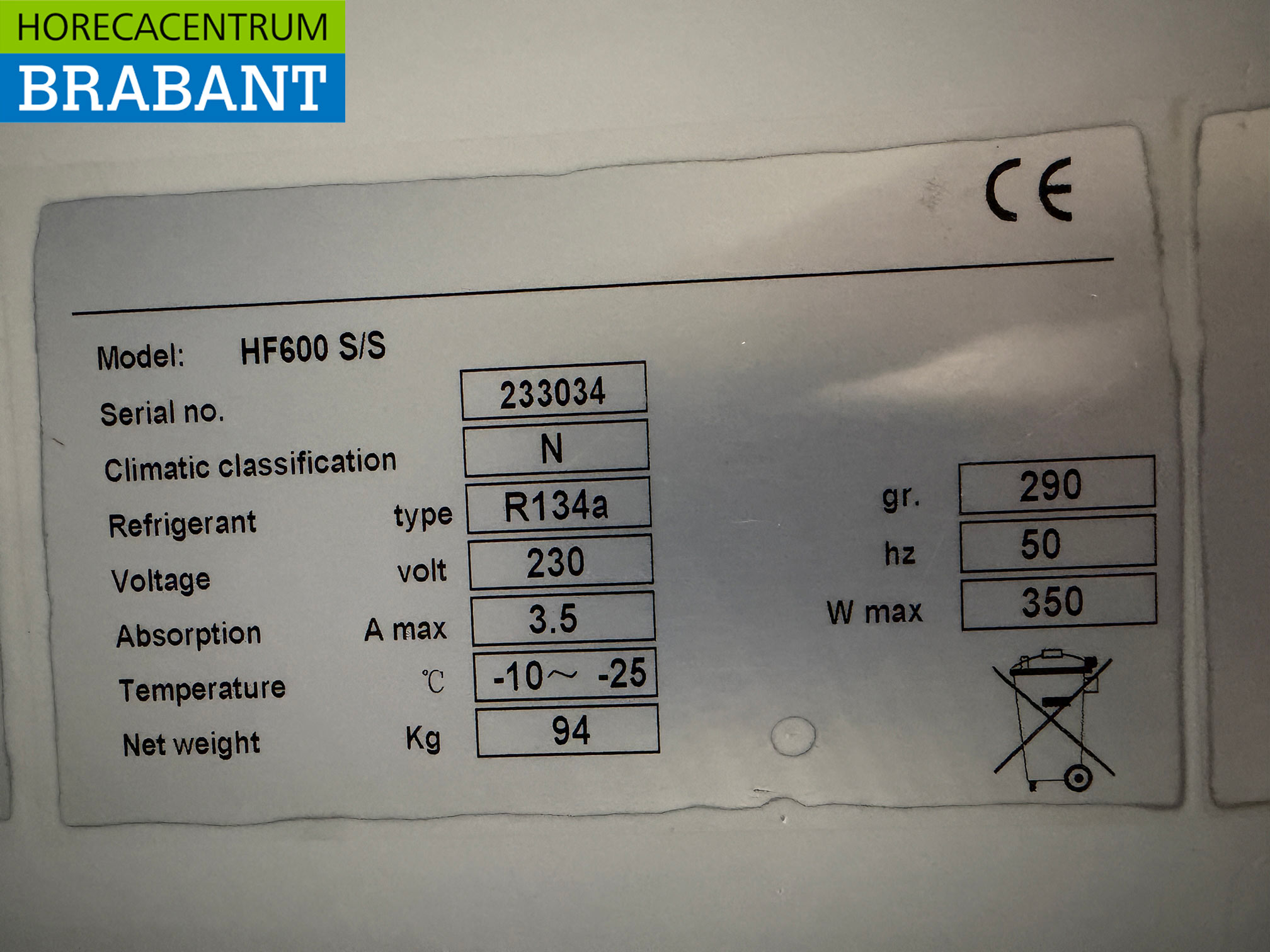 Stainless steel Maxxfrost Freezer 570 liters 230V Horeca - Image 5