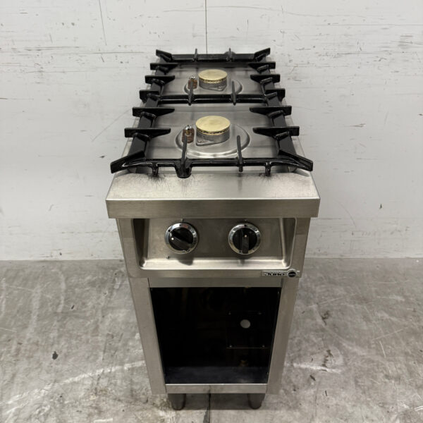 Stainless steel Juno 2 burner stove 35 cm GAS Horeca