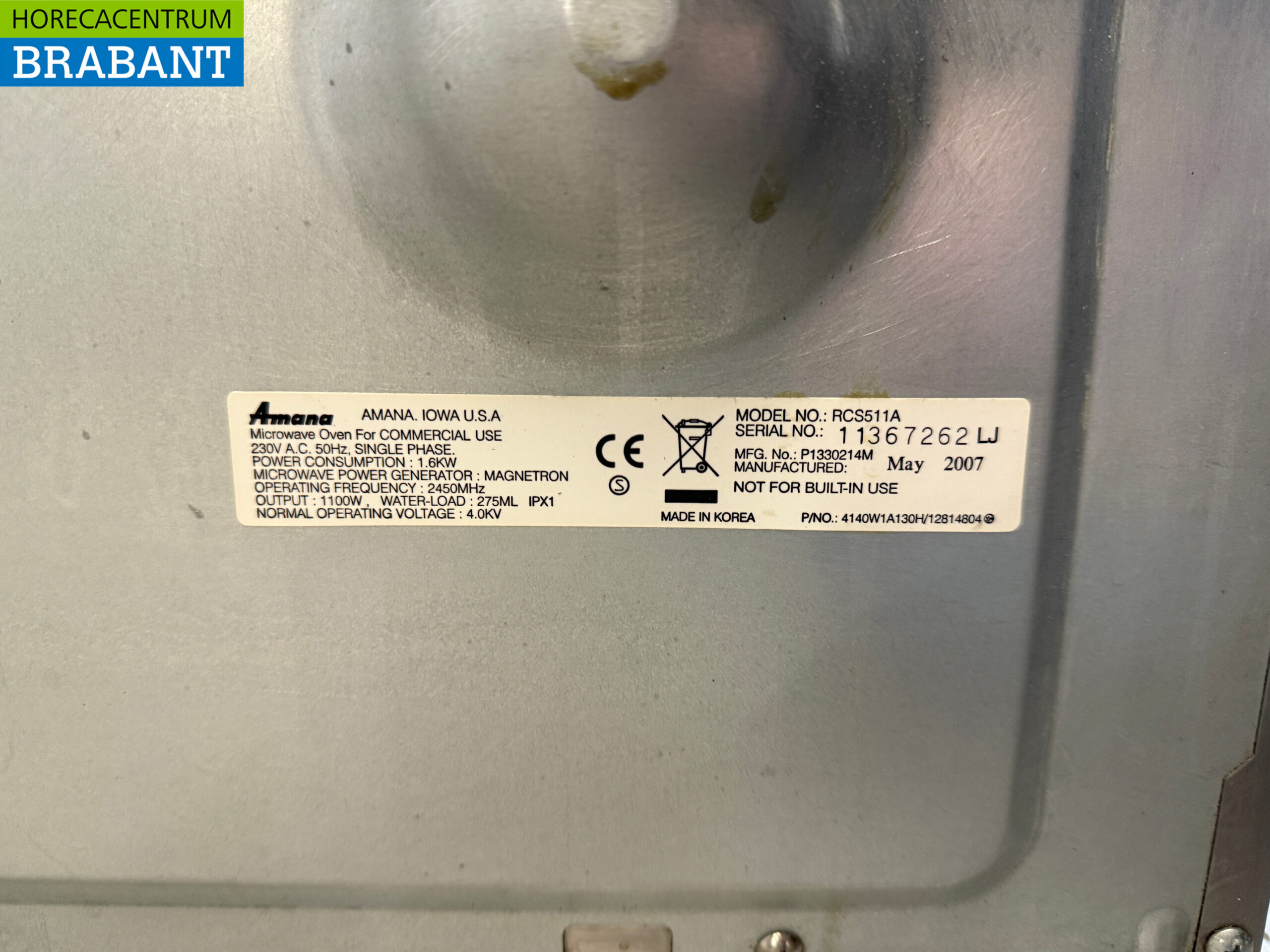 Stainless steel Amana Microwave 1100 Watt 230V Catering - Image 5