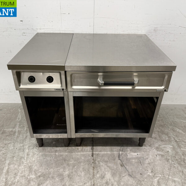 Stainless steel Juno Work unit with drawer 105 cm Catering