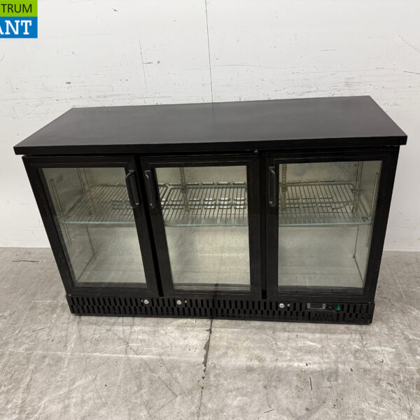 Maxima Bar Refrigerator 3 Glass Folding Doors 135 cm 230V Catering