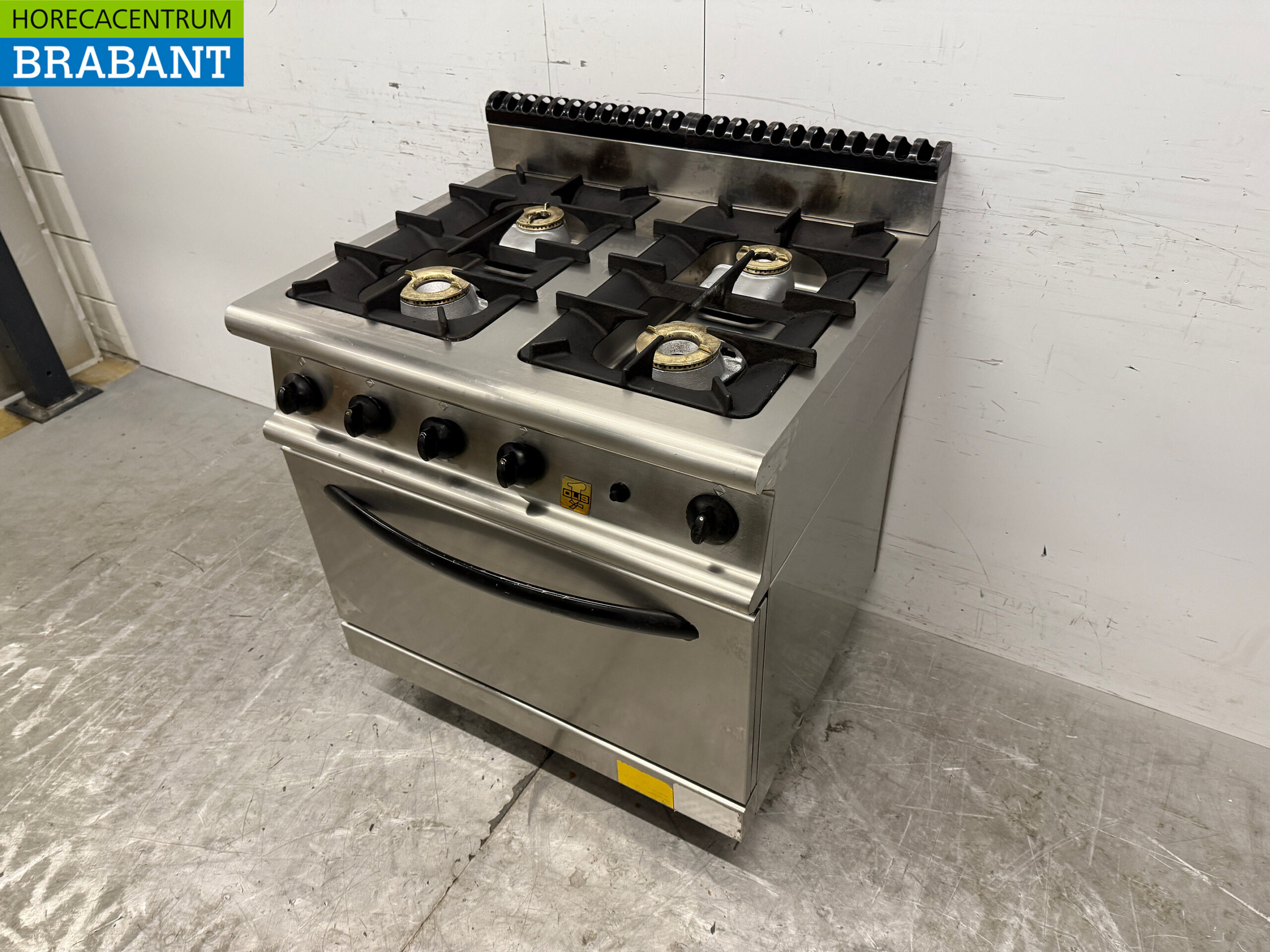 Stainless steel Olis 4 Burner Stove with oven 80 cm GAS Horeca - Image 2