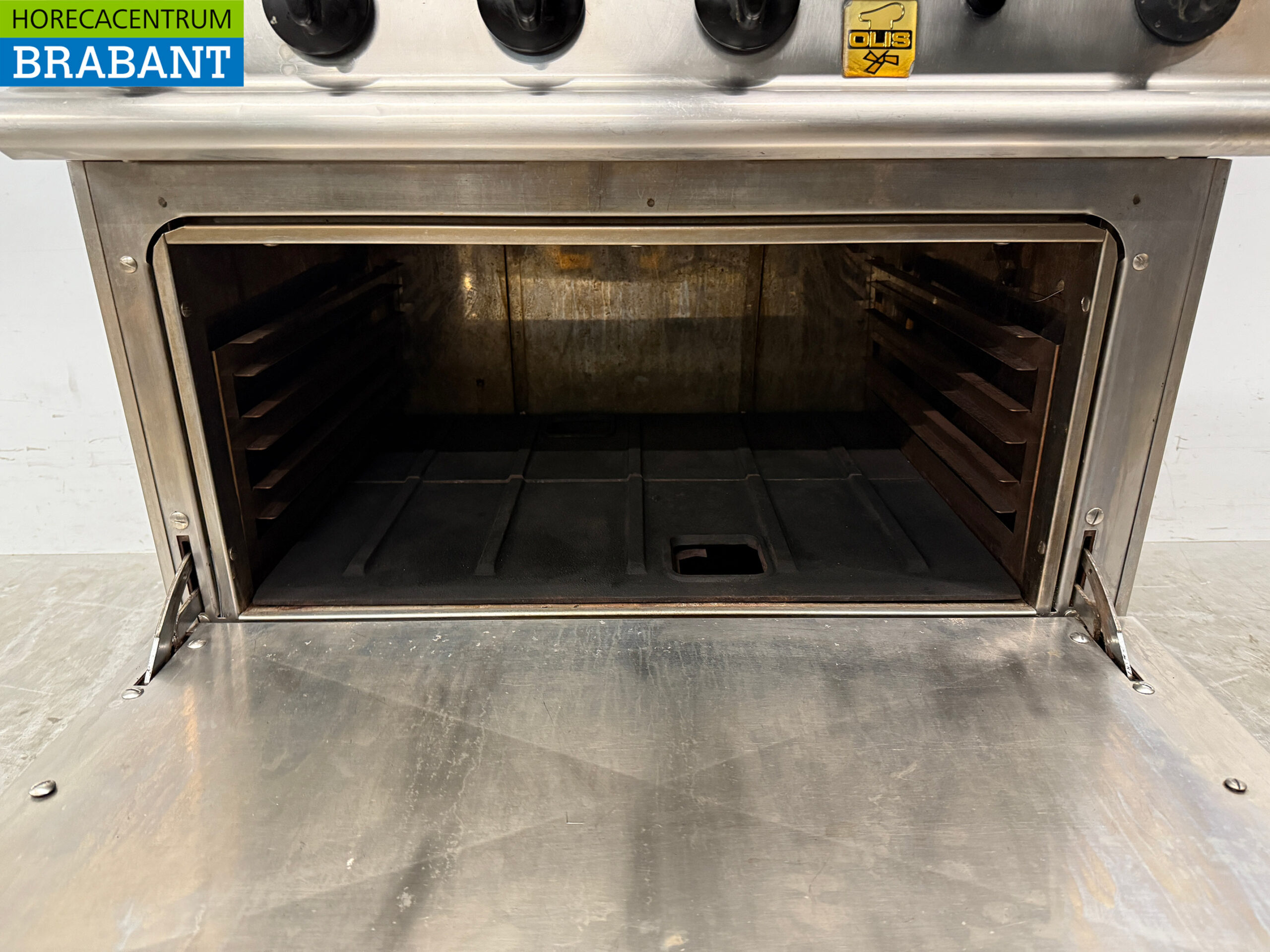 Stainless steel Olis 4 Burner Stove with oven 80 cm GAS Horeca - Image 5