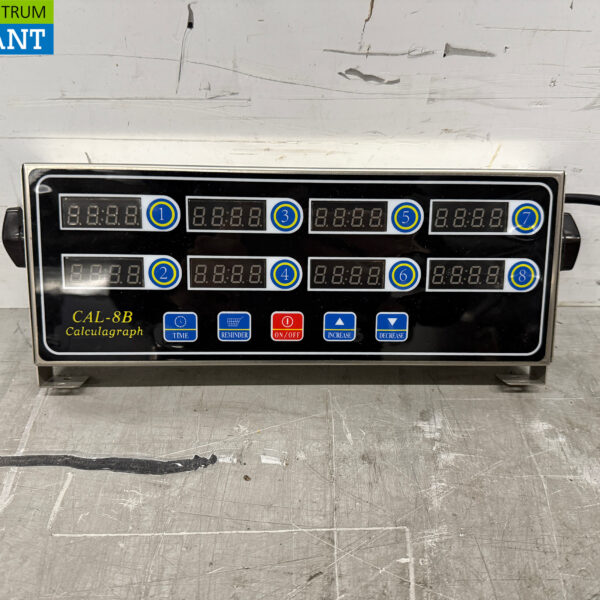 Stainless steel Digital Cooking Alarm 8 channels 230V Catering