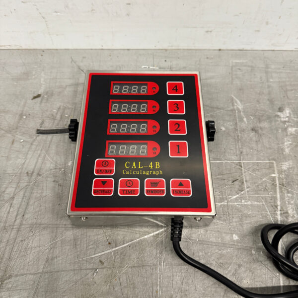 Stainless steel Digital Cooking Alarm 4 channels 230V Catering