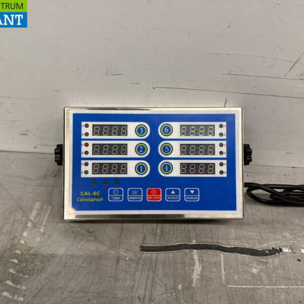 Stainless steel Digital Cooking Alarm 6 channels 230V Catering