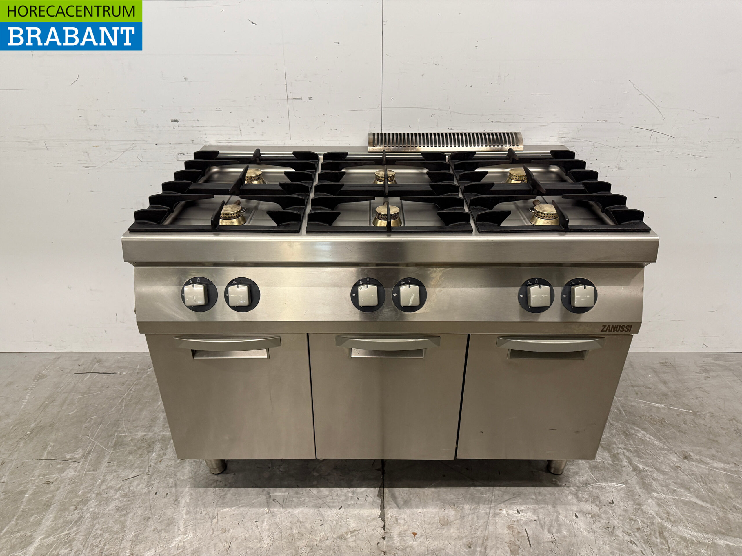 Stainless steel Zanussi 6 Burner Stove 120 cm GAS Catering