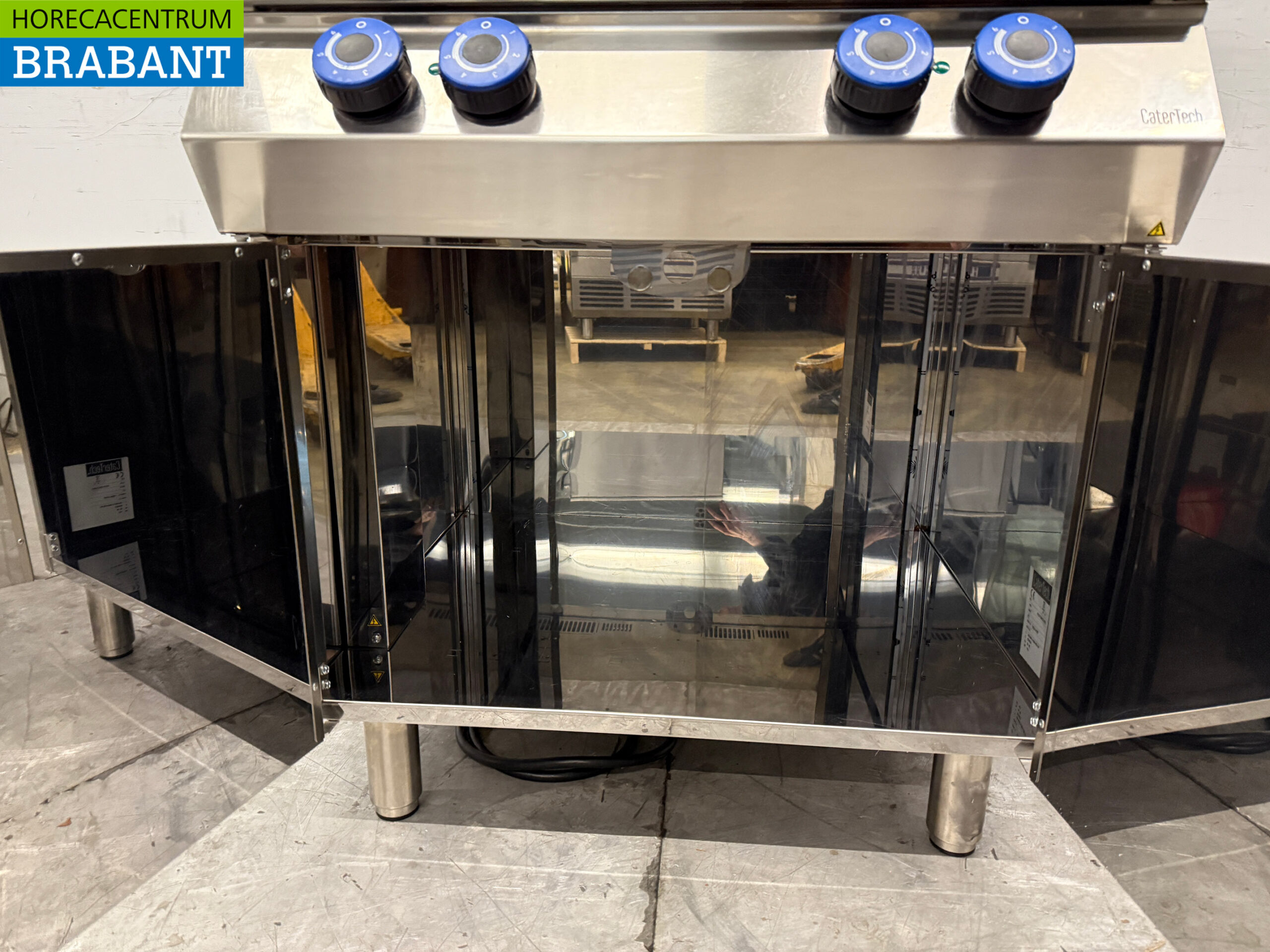 Stainless steel Catertech 4 Burner Electric Stove 400V Catering - Image 5