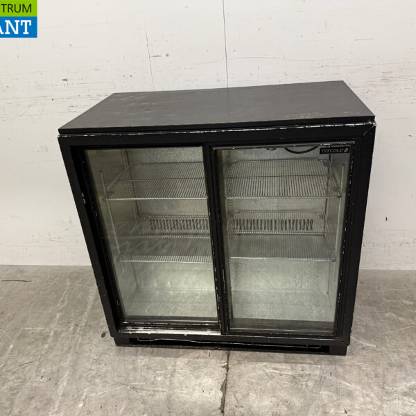 Tefcold Bar Refrigerator 2 Glass Sliding Doors 90 cm 230V Catering