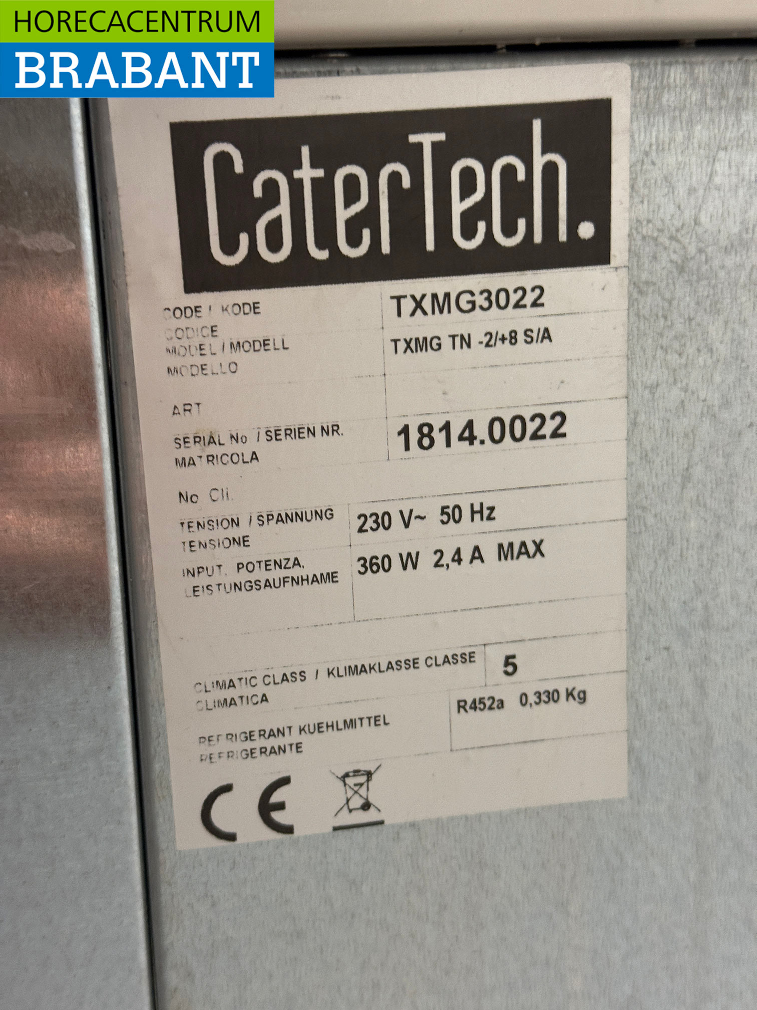 Stainless steel Catertech Refrigerated Workbench 2 doors and 2 drawers 180.5 cm 230V Horeca - Image 7