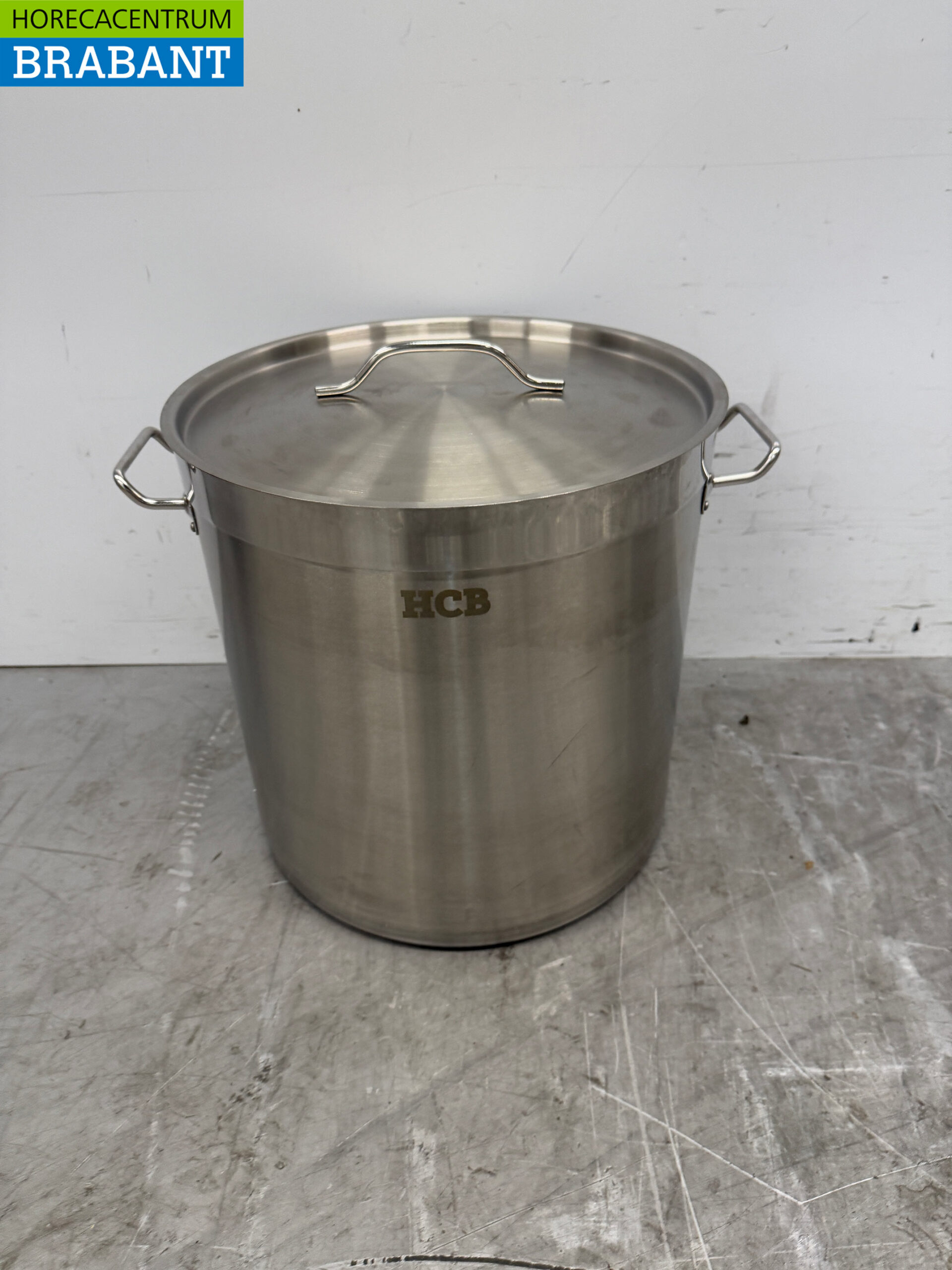 Stainless steel HCB Soup Pan Cooking Pan Induction 36.5 x 37 cm 33 liter Catering