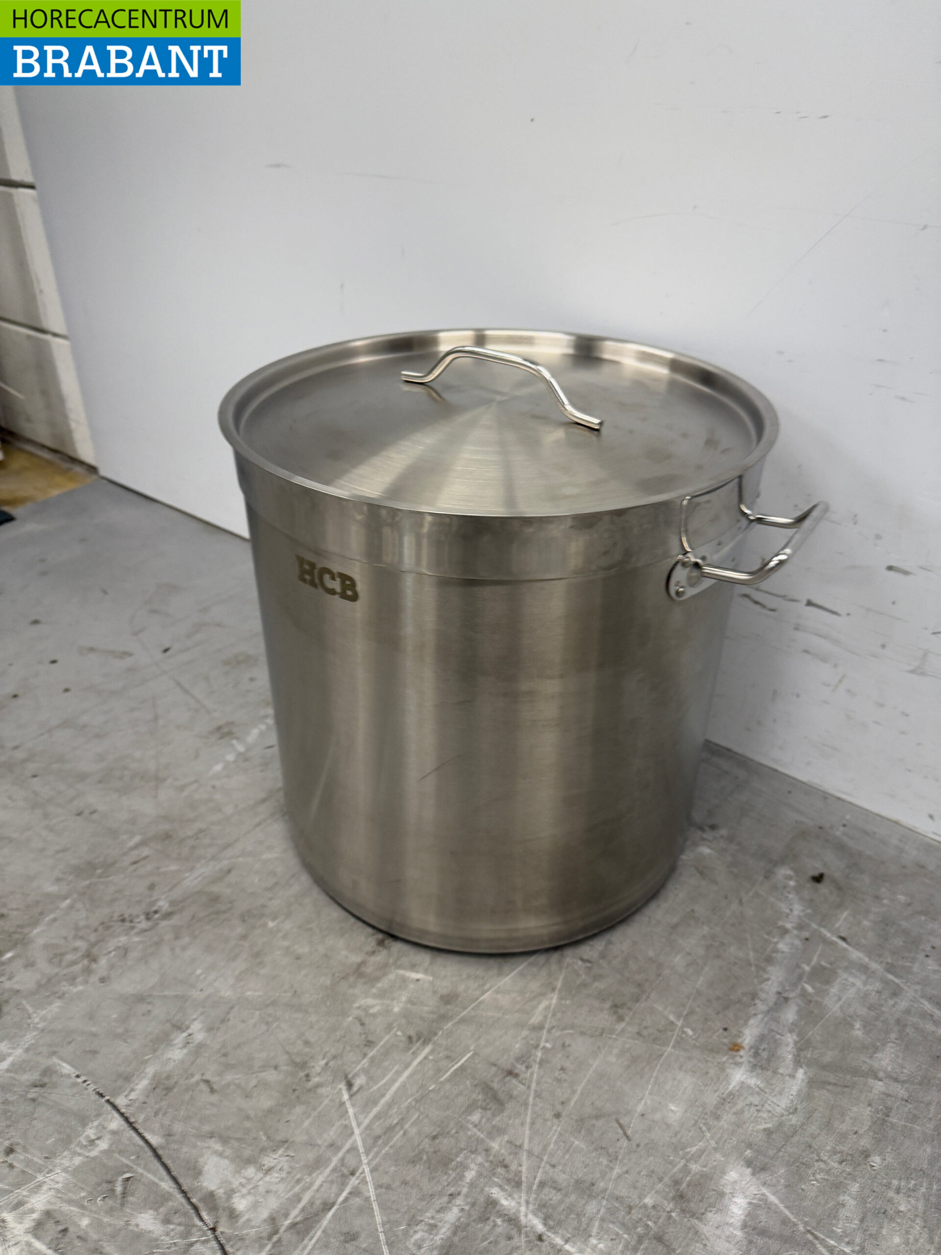 Stainless steel HCB Soup Pan Cooking Pan Induction 36.5 x 37 cm 33 liter Catering - Image 2