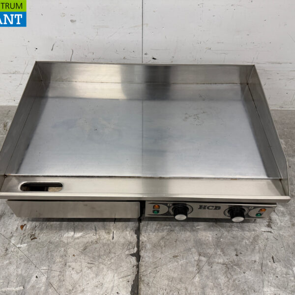 Stainless steel Mirror Griddle Chrome Grill Plate Griddle 73 cm 2 x 230V Horeca