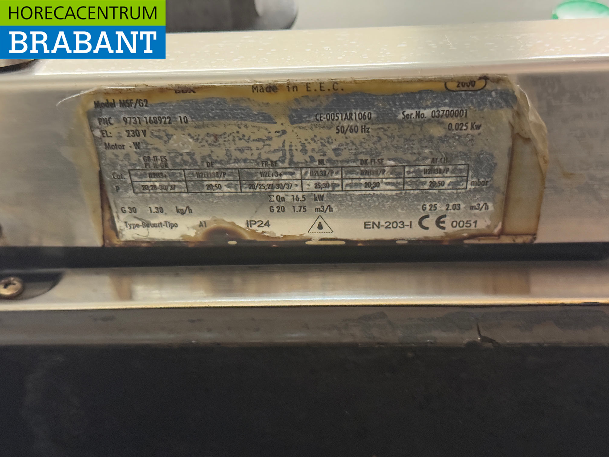 Stainless steel Zanussi 2 Burner Stove with Cookthrough and Oven 3 x 2/1 GN GAS Catering - Image 7