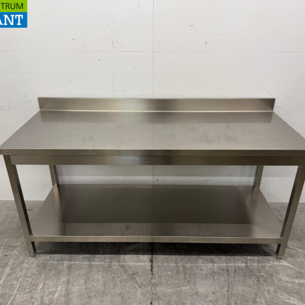 Stainless steel Worktable with undershelf 180 x 70 x 87.5 cm Catering