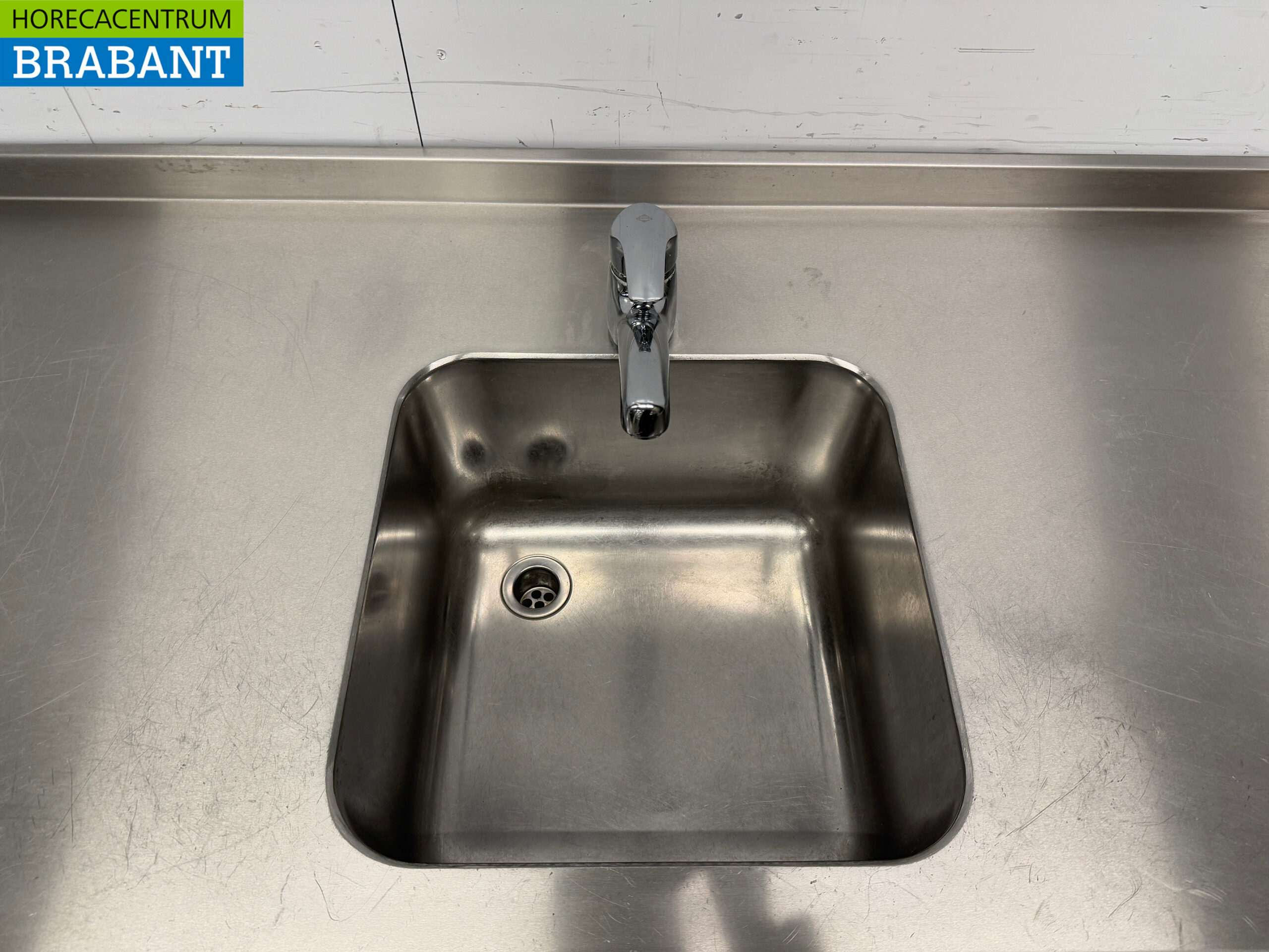 Stainless steel sink Sink with faucet 200 x 70 x 90 cm Catering - Image 4
