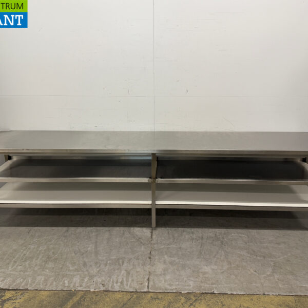 Stainless steel Worktable with undershelf 356 x 70 x 91 cm Catering