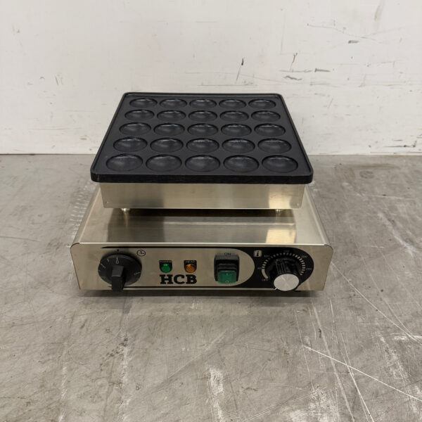 HCB stainless steel Poffertjesplaat Poffertjesbakplaat 25 dops 230V Horeca