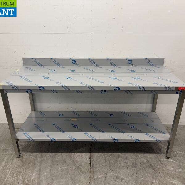 Stainless steel Gastro M Work Table with Shelf 180 x 70 x 91 cm Catering