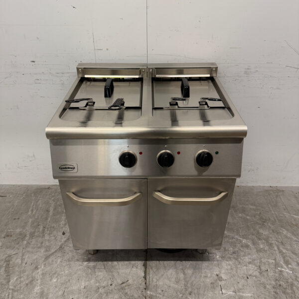 Stainless steel Combisteel Double Fryer 2 x 18 liters 400V Horeca