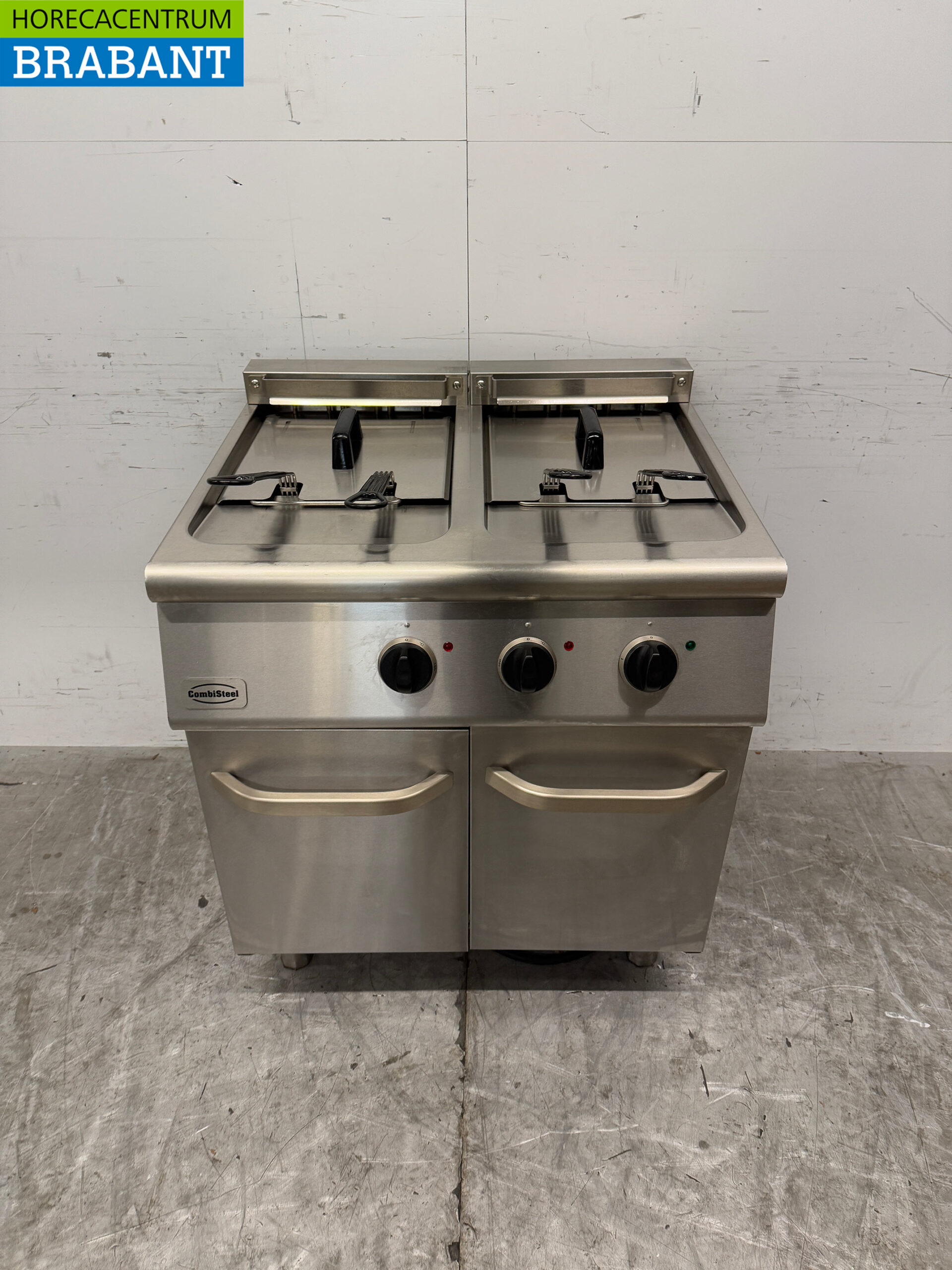 Stainless steel Combisteel Double Fryer 2 x 18 liters 400V Horeca