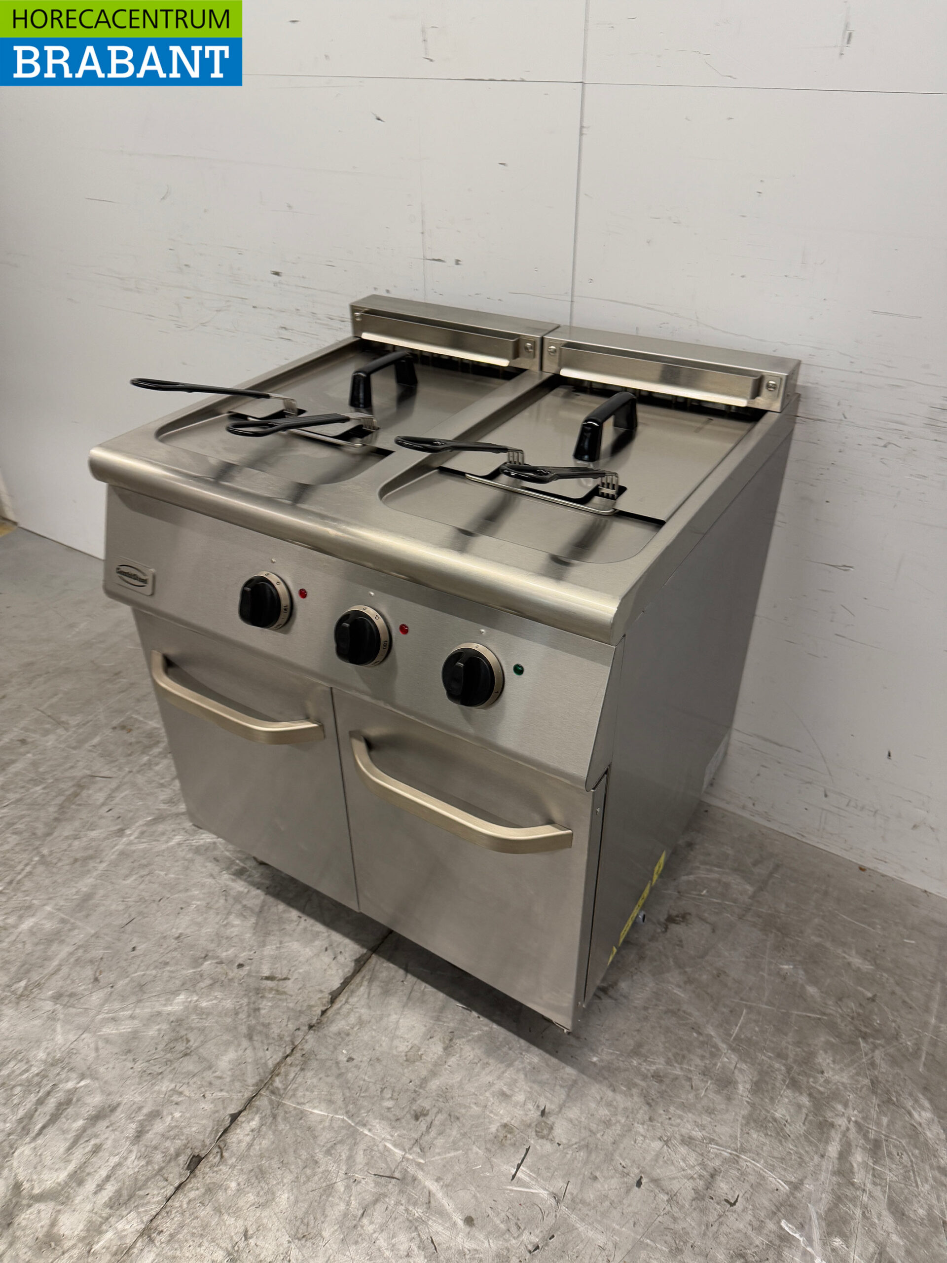 Stainless steel Combisteel Double Fryer 2 x 18 liters 400V Horeca - Image 2