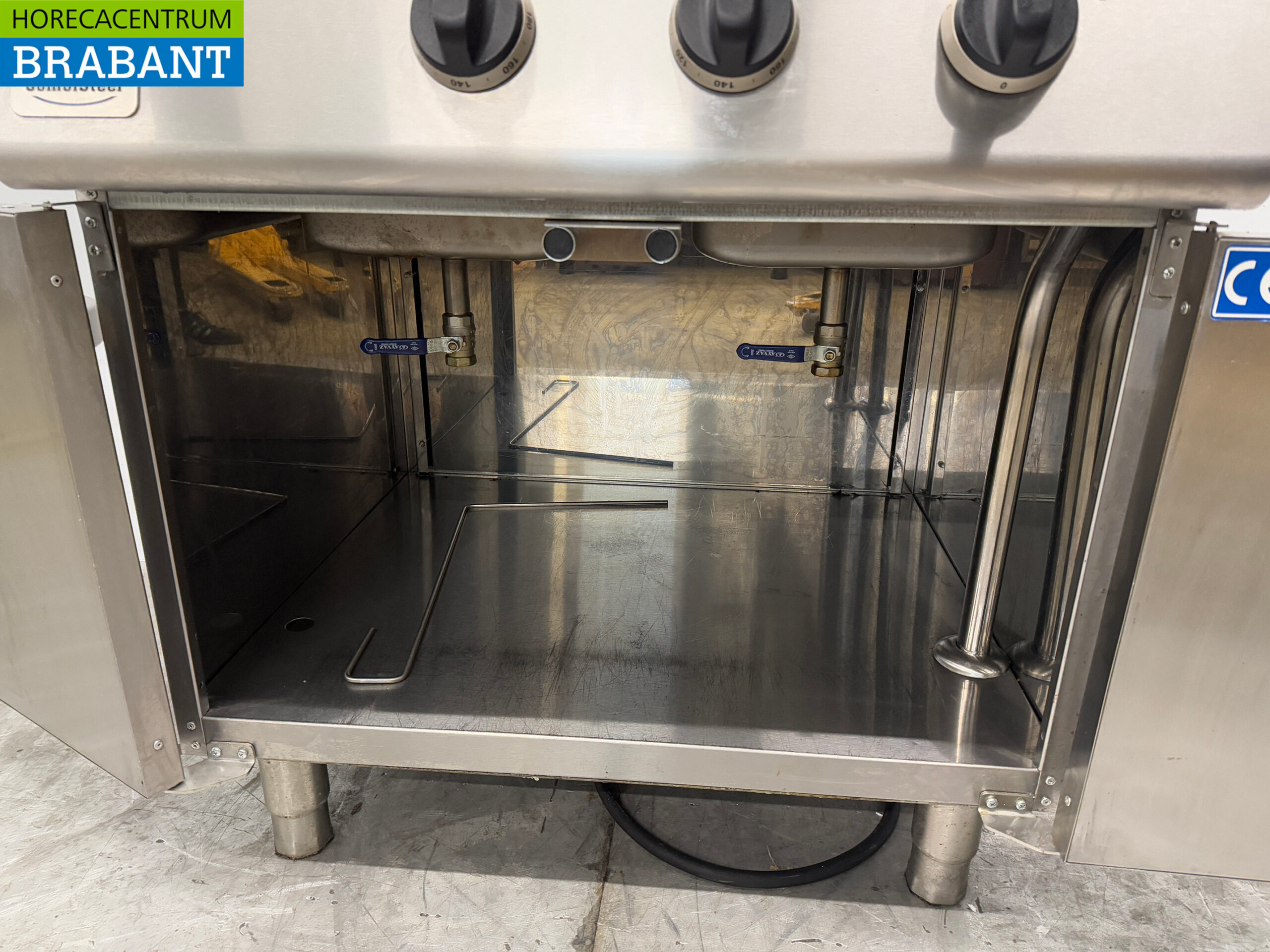 Stainless steel Combisteel Double Fryer 2 x 18 liters 400V Horeca - Image 5