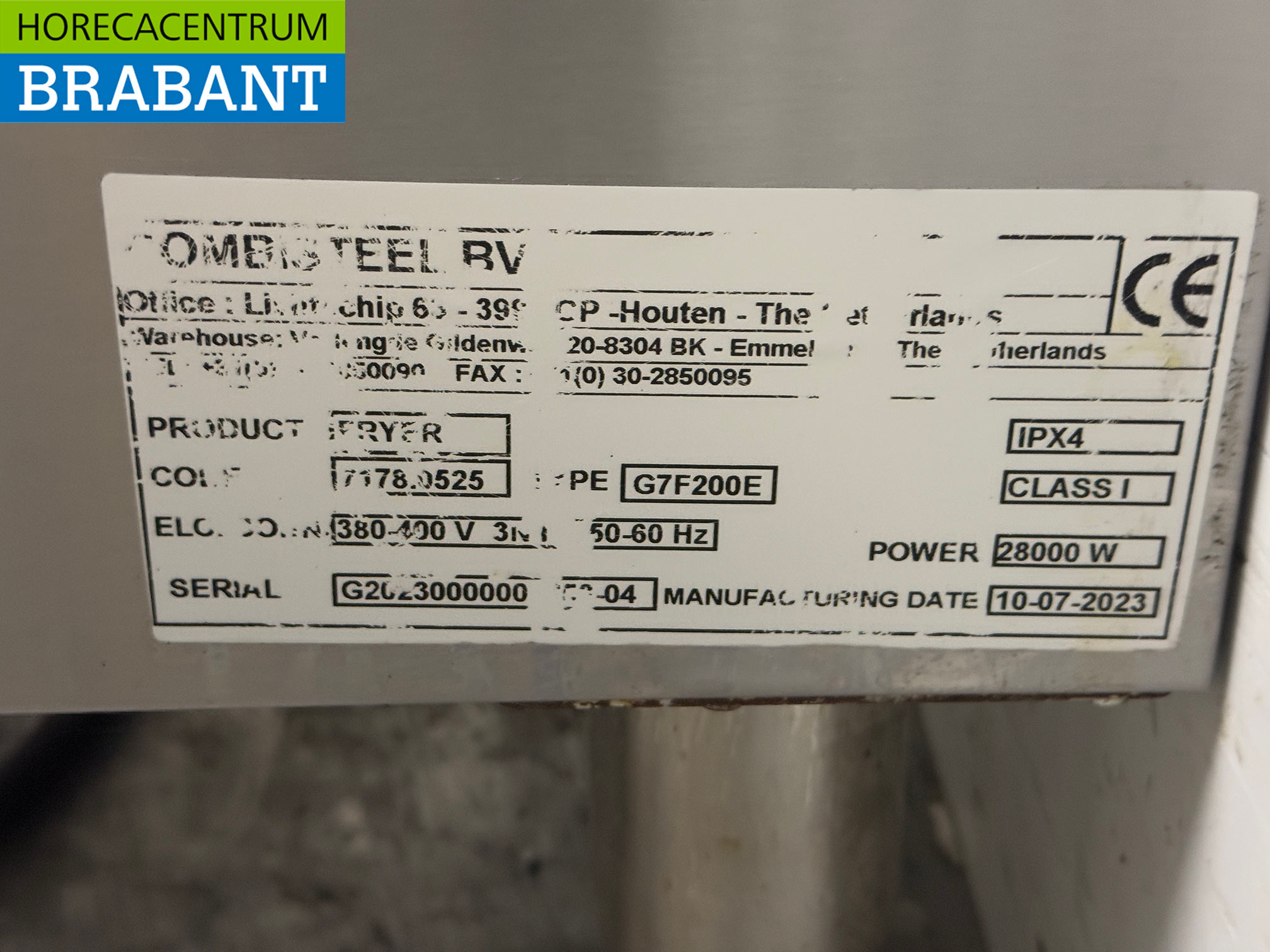 Stainless steel Combisteel Double Fryer 2 x 18 liters 400V Horeca - Image 6